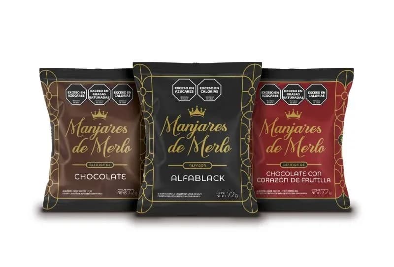 ALFAJOR MANJARES DE MERLO CHOC FRUTILLA