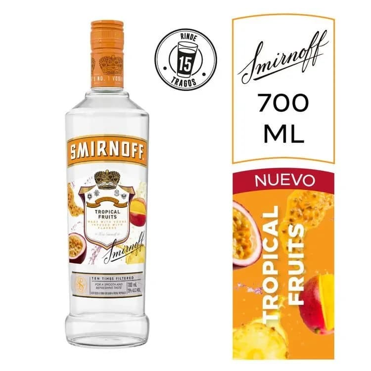 SMIRNOFF TROPICAL FRUIT 750CC