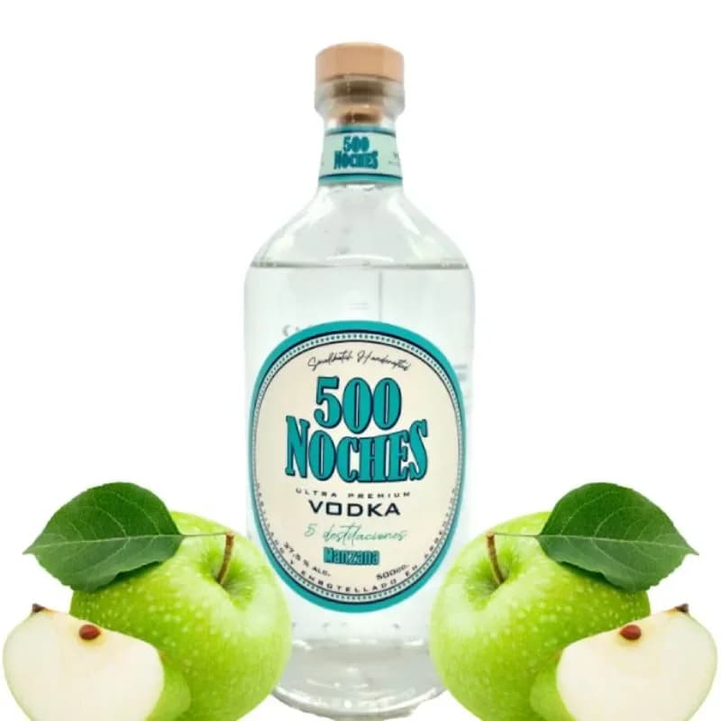 VODKA 500 NOCHES MANZANA 500CC